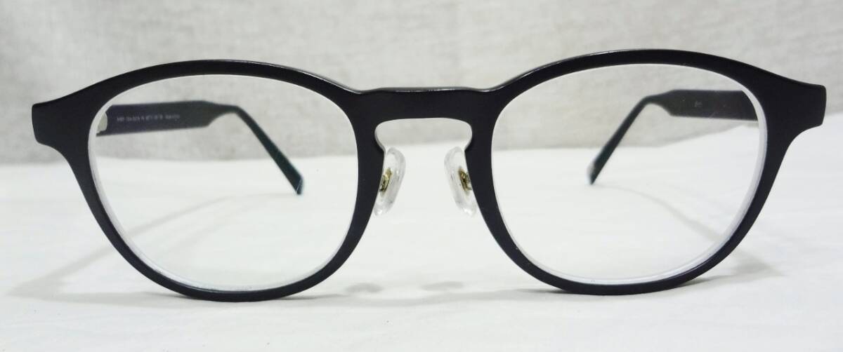 【美品】JINS ジンズ MRF-15A-361A 眼鏡 メガネ マットブラック 艶消し黒 黒縁 ウェリントン ボストン 拍卖