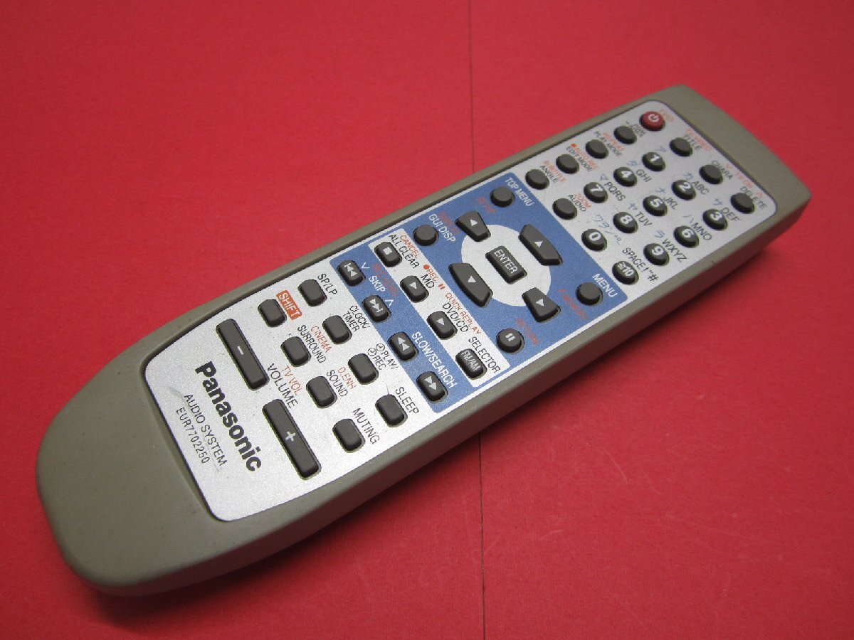 RAA-3■パナソニック (SC-PM1DVD用) リモコン EUR7702250 動作保証拍卖