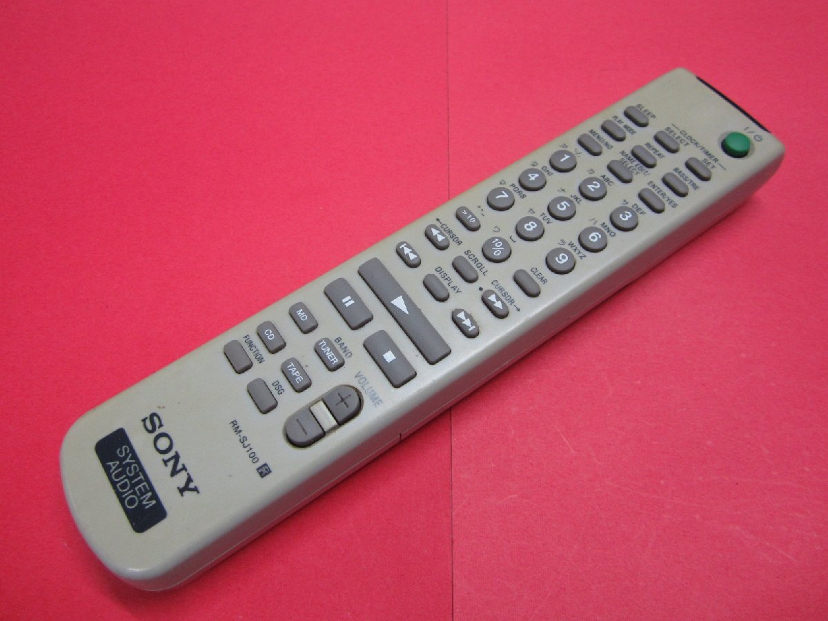 RAA-4■ソニー 色焼け有りますが、動作は大丈夫♪ (CMT-J100用) リモコン RM-SJ100 動作保証拍卖
