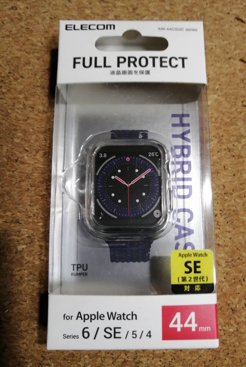 エレコム Apple Watch 44mm フルカバーケース ハイブリッド クリア AW-44CSUCCR 4549550207454拍卖