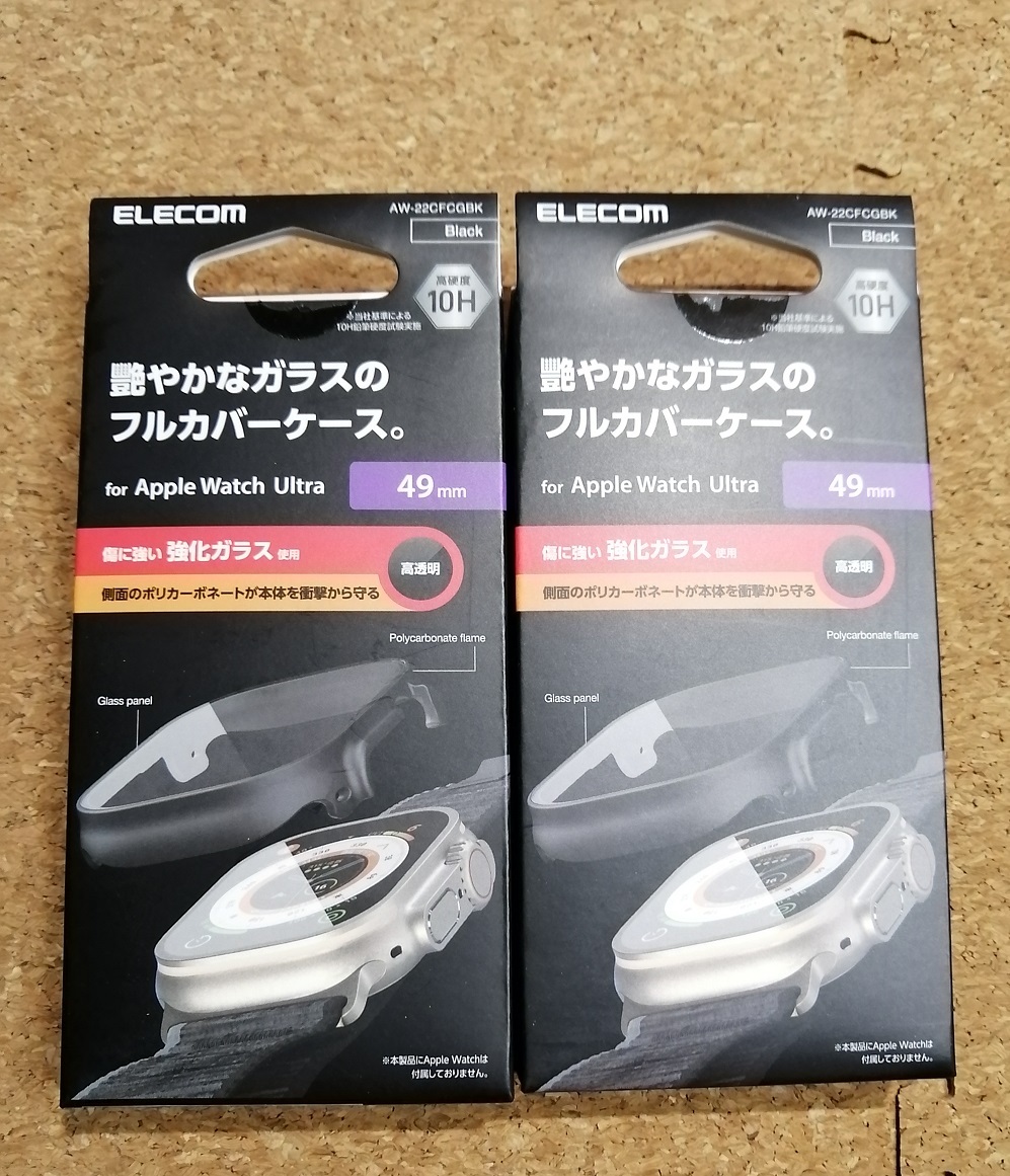 【2個】エレコム Apple Watch Ultra 49mm フルカバーケース ブラック AW-22CFCGBK 4549550276450拍卖
