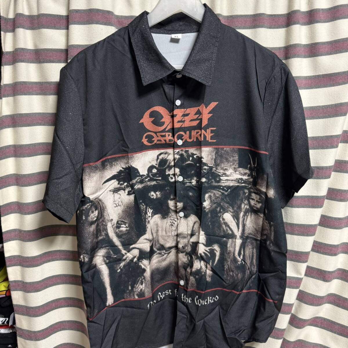 【追悼】OZZY OSBOURNE オジーオズボーン BAND 半袖シャツ② 新品未着用 バンドTシャツ BLACK SABBATH Motley Crue Guns N' Roses拍卖