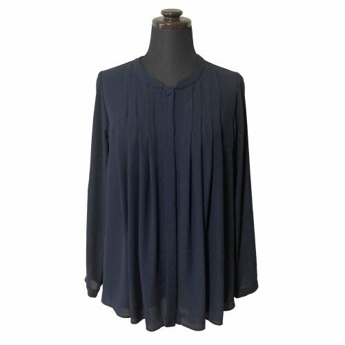 送料込み■デミルクス Demi-Luxe/ビームス BEAMS■フロントタック シフォンブラウス 日本製 レディース 36拍卖