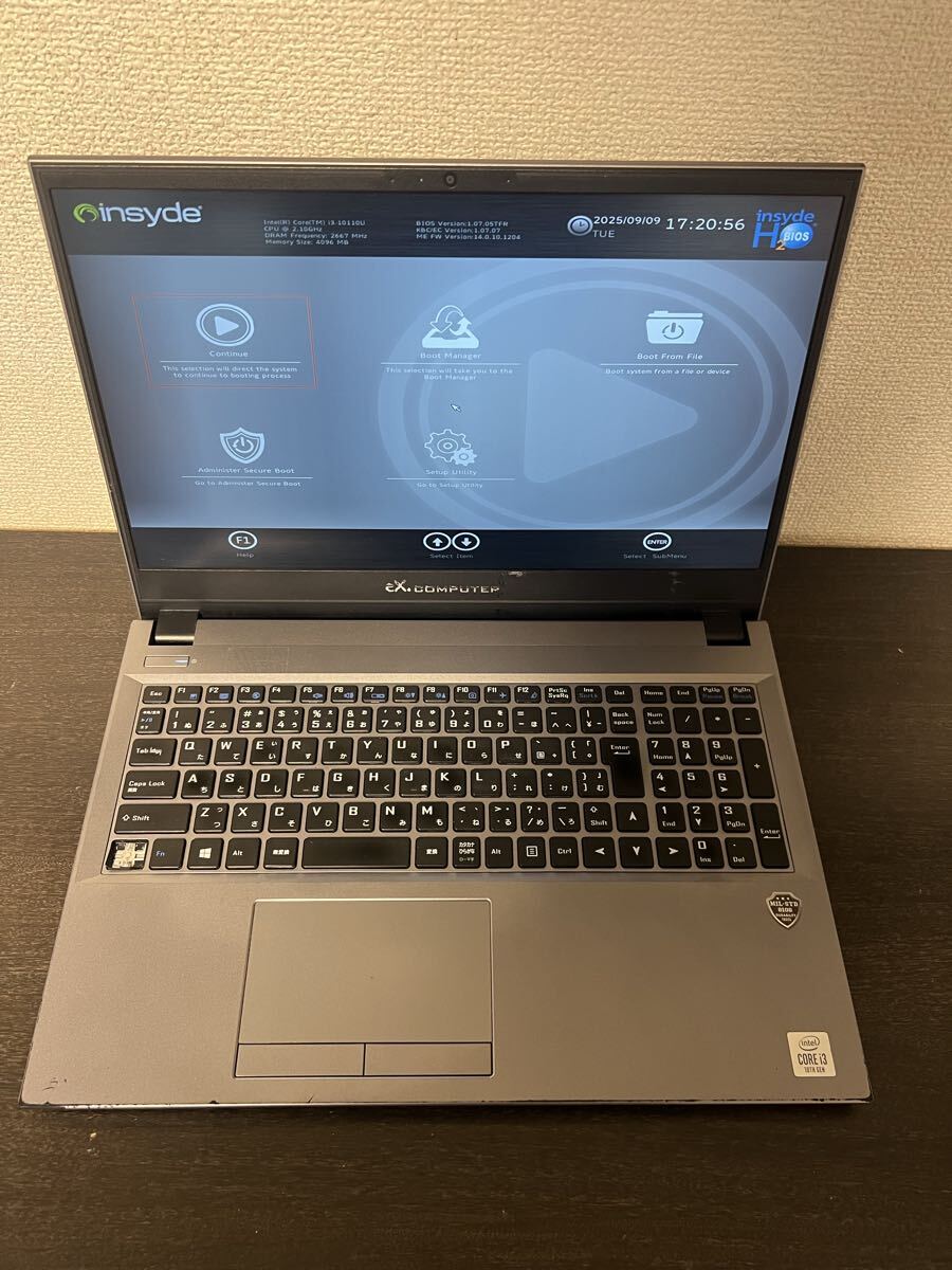 ex.COMPUTER Notebook品名 N1505KIntel i3-10110U CPU2.10GHz拍卖