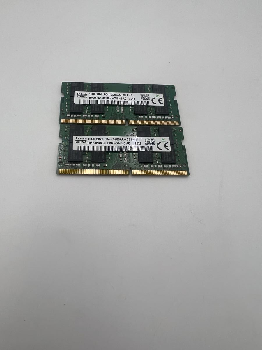 SK hynix 2RX8 PC4-3200AA-SE1-11 16GB×2拍卖