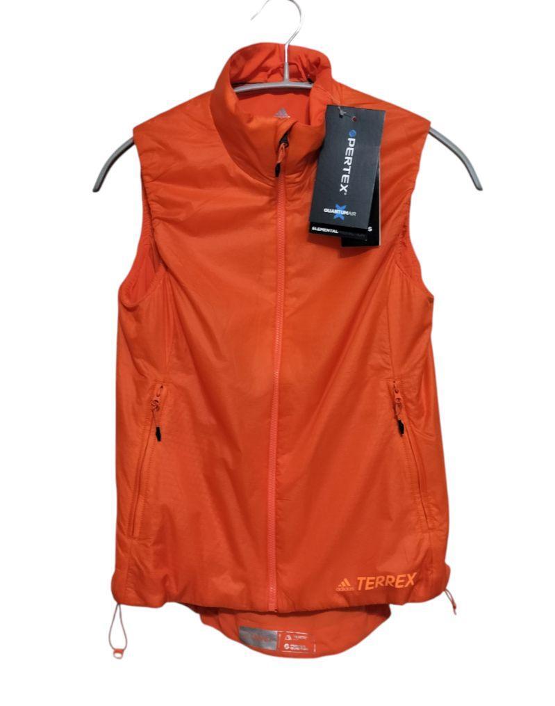 【新品】adidas TERREX パッカブル ベスト S オレンジ拍卖