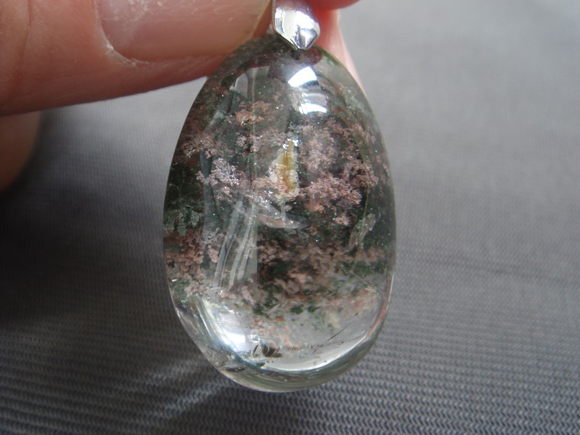 ☆開運UP,超希少,大粒天然6A級高透明レインボーファントムガーデンクオーツペンダントトップP7拍卖