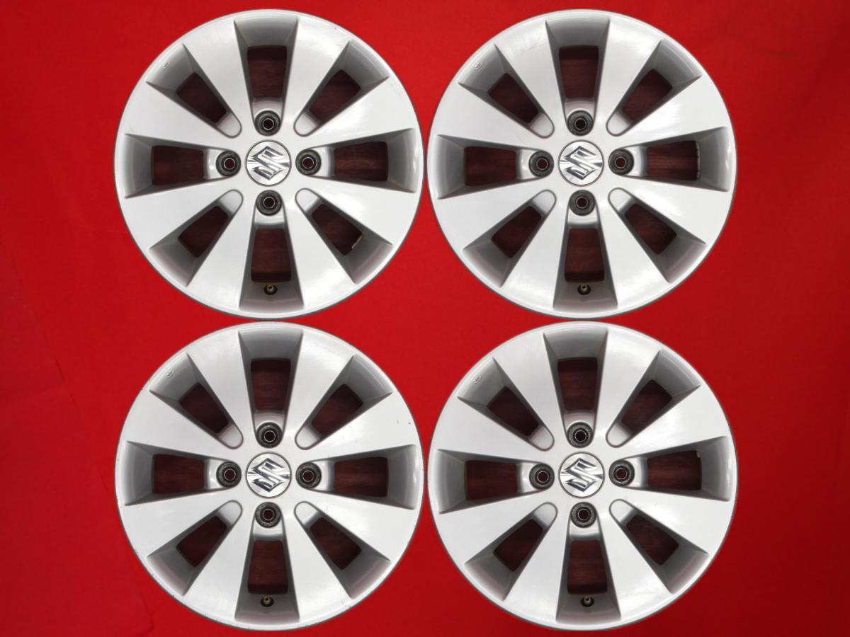 【激安 4本セット】スズキ ワゴンR MH23S 純正 4Wスポーク アルミホイール 中古品 14inch 4.5J インセット+45 PCD100 4穴 ハブ径Φ54 cc14拍卖