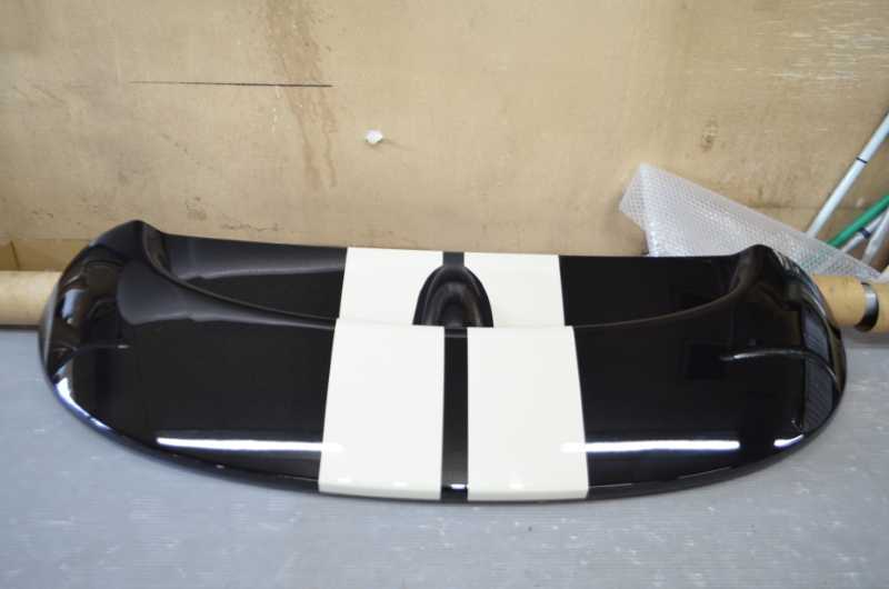 ミニクーパー クーペ R58 後期 純正 破損無 取付OK リアウイング 白 k092250拍卖