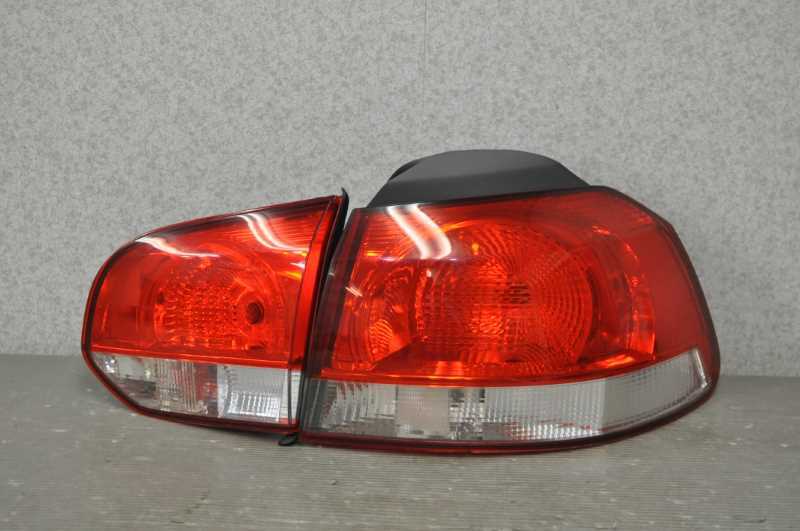 ゴルフ6 TSI コンフォートライン 5K型 右H 前期 (1KCAX) 右 テールライト フィニッシャー テールランプ 2点セット s020735C拍卖