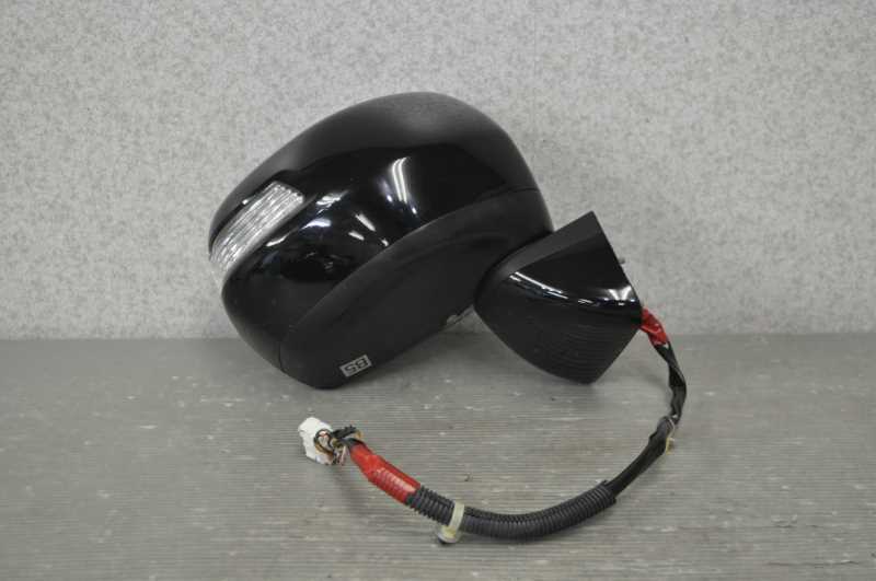 N-BOX カスタム G 前期 (JF1) 右 ドアミラー 電格 9P ウィンカー付 NH731P 黒 3213 s020843B拍卖