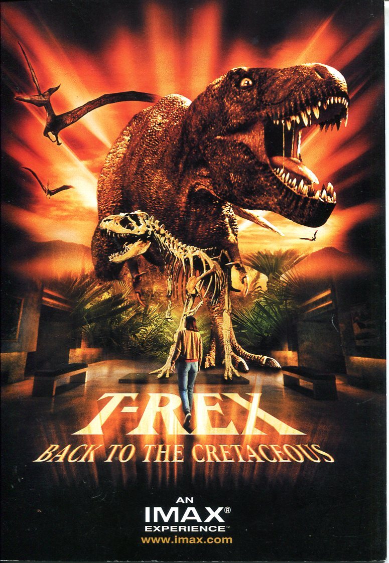 1-④ T-REX/BACK TO THE CRETACEOUS 映画パンフレット 見返し半券貼り付けあり拍卖