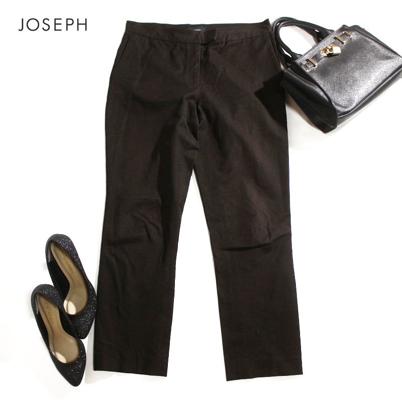 美品 Joseph ジョセフ 株) オンワード樫山 秋 冬 ストレッチ イージー テーパードパンツ スラックス パンツ ジャージ― ハイストレッチ 36拍卖