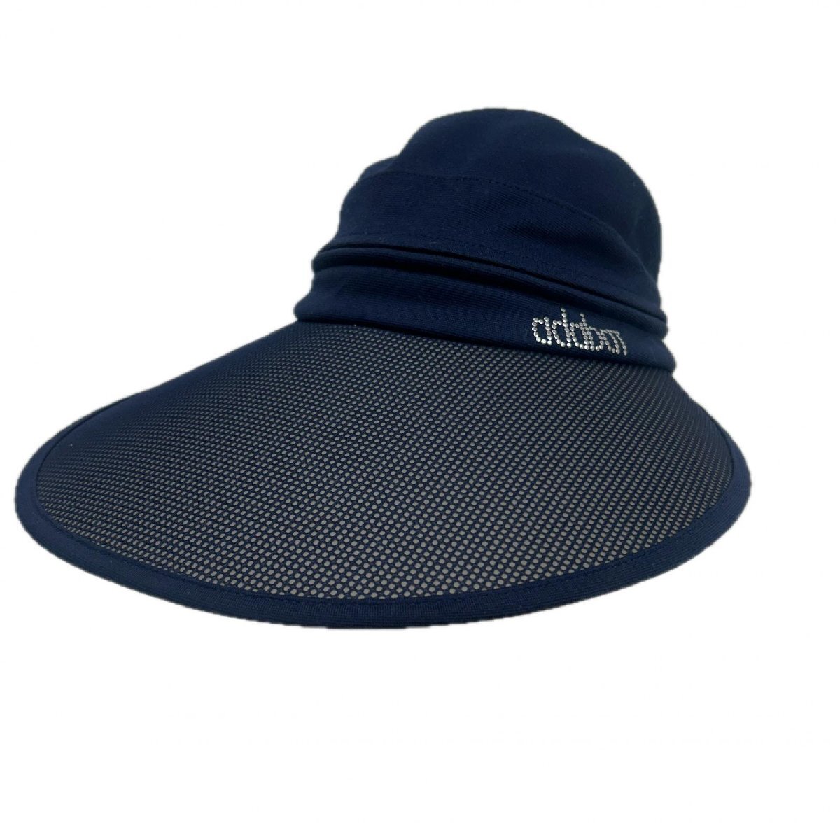 coco 中古 アダバット adabat キャップ ネイビー 紺 2WAYワイドサンバイザー 取り外し式ネックカバー付き K021199拍卖