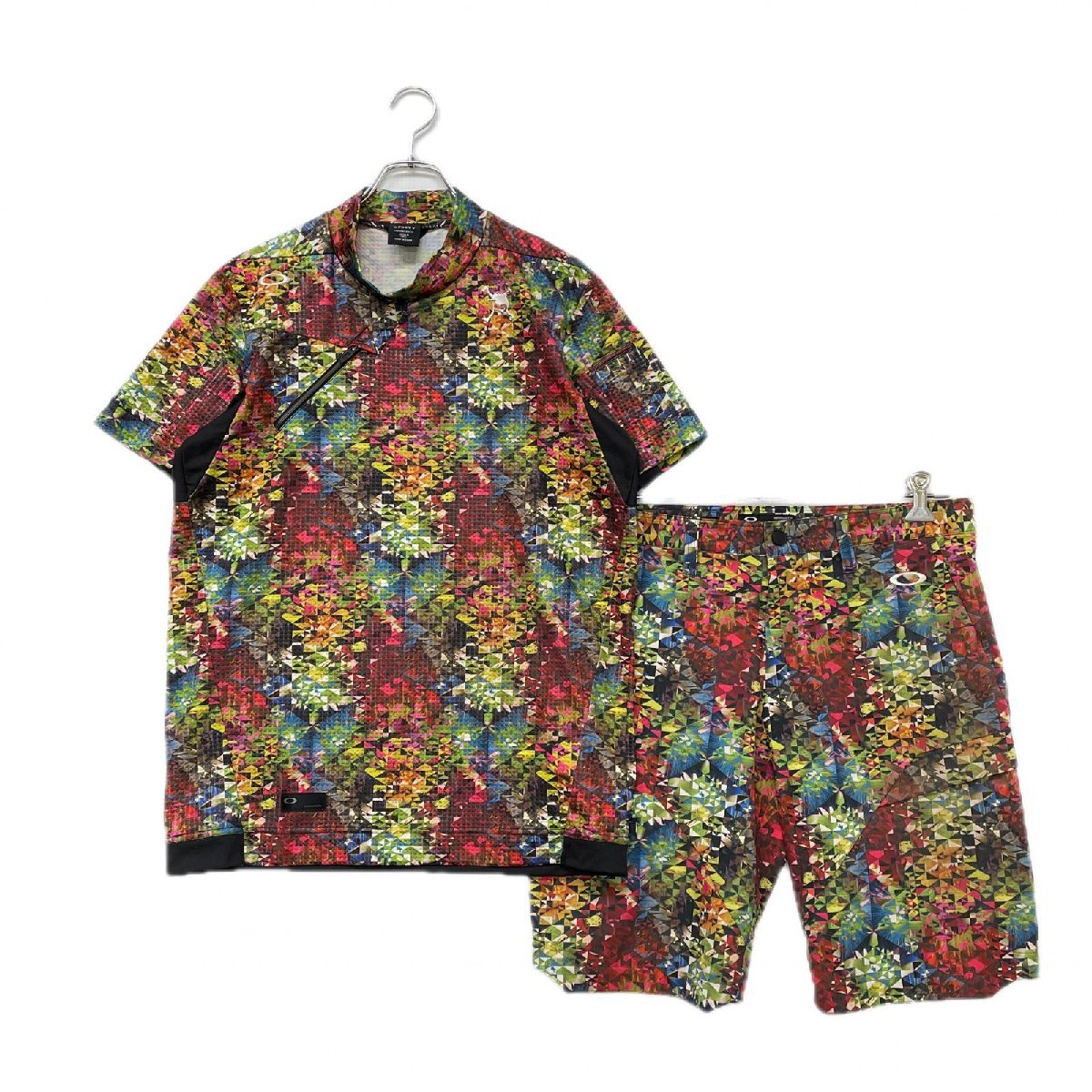 coco 中古 オークリー メンズ セットアップ L 34インチ マルチカラー モザイクプリント レターパックプラス発送可 K021826拍卖