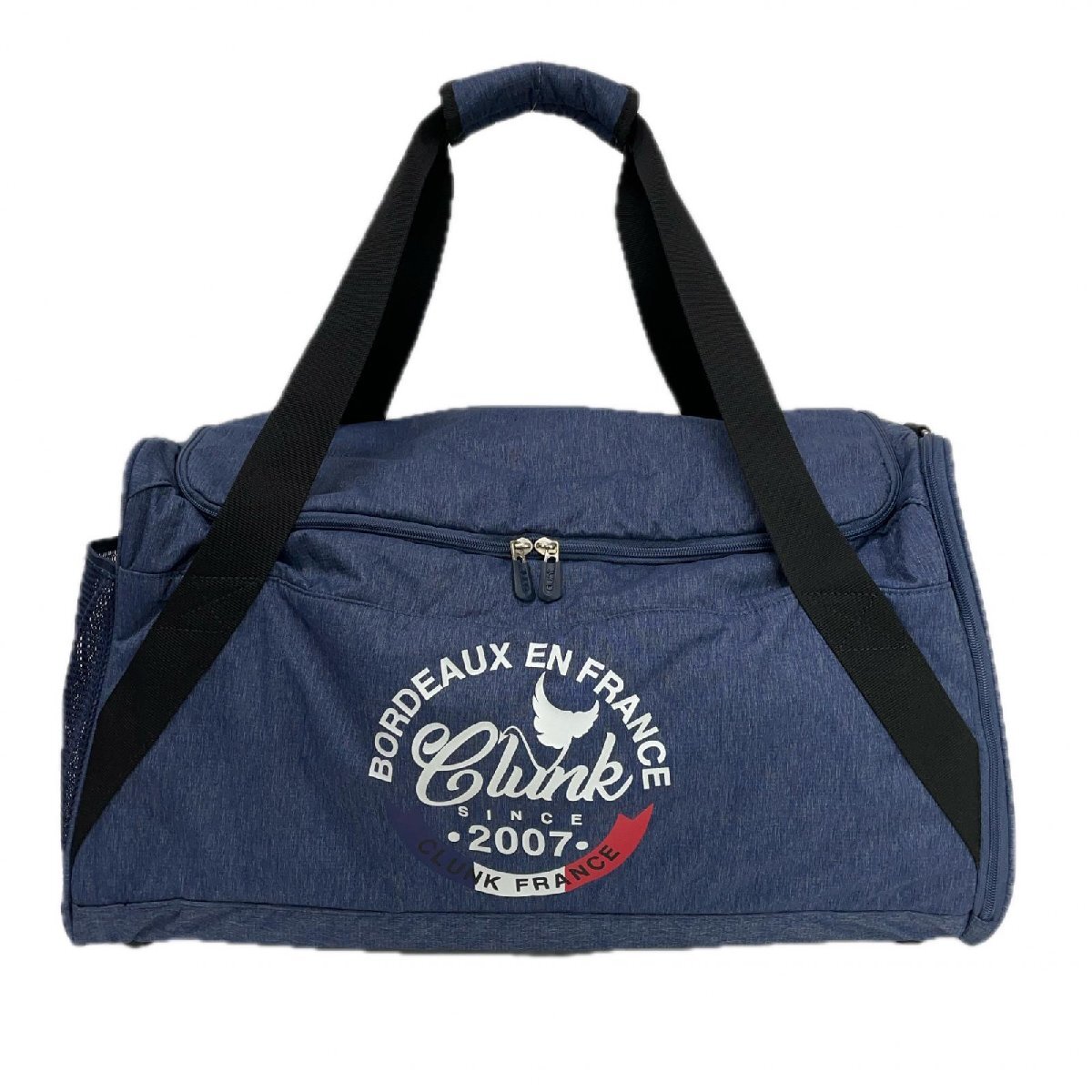 coco 中古 クランク Clunk ボストンバッグ ネイビー 横型 大容量 ロッカーバッグ シューズ収納付き ショルダーベルト付き K021882拍卖