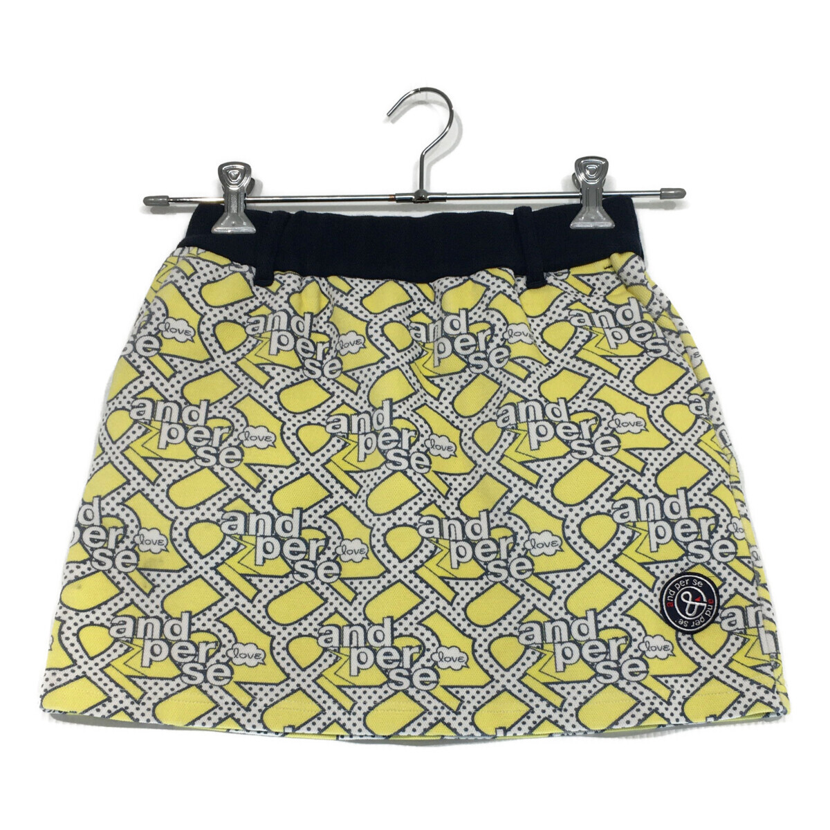 coco 中古【値下げ】 アンパスィ and per se レディース スカート S 黄色 イエロー ウエストゴム 春夏 レターパックプラス発送可 101458拍卖