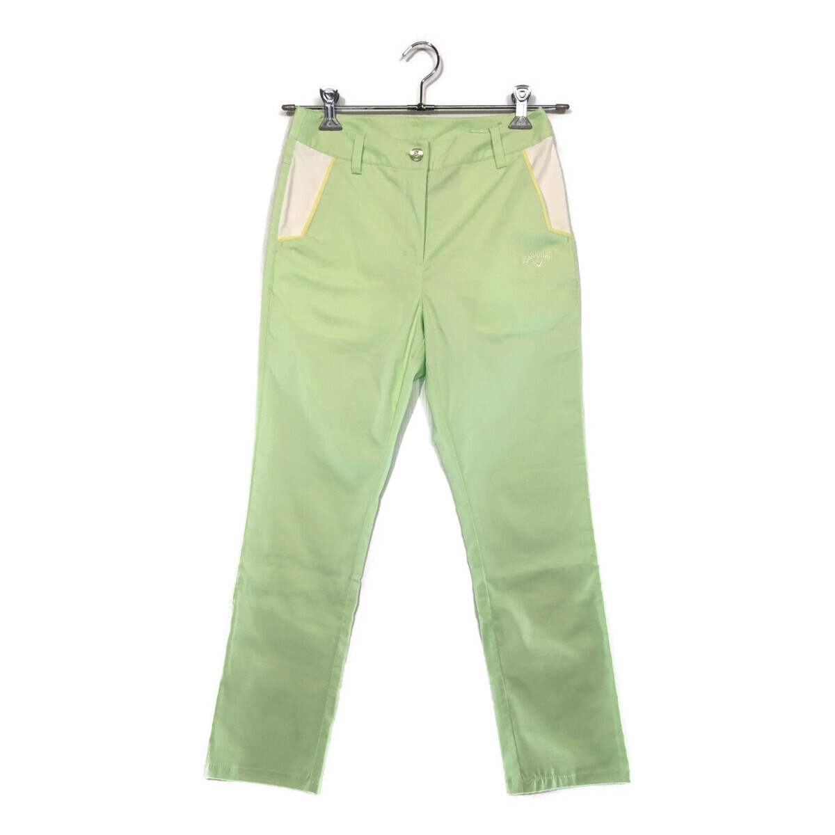 coco 中古 【値下げ】キャロウェイ Callaway レディース パンツ S 黄緑 シンプル レターパックプラス発送可 101436拍卖