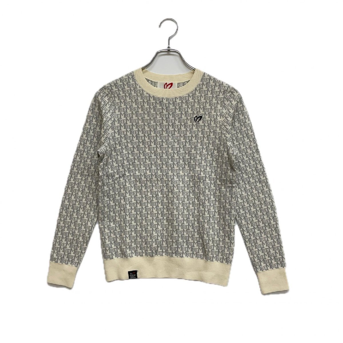 coco 中古 マスターバニーエディション レディース セーター 0(S) グレー 総柄 長袖 クルーネック レターパックプラス発送可 104228拍卖