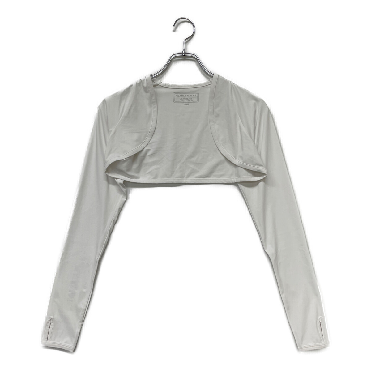 coco 中古【値下げ】 パーリーゲイツ PEARLY GATES アームカバー フリー 白 ボレロタイプ 日焼け対策 ネコパケ発送可 K018038拍卖