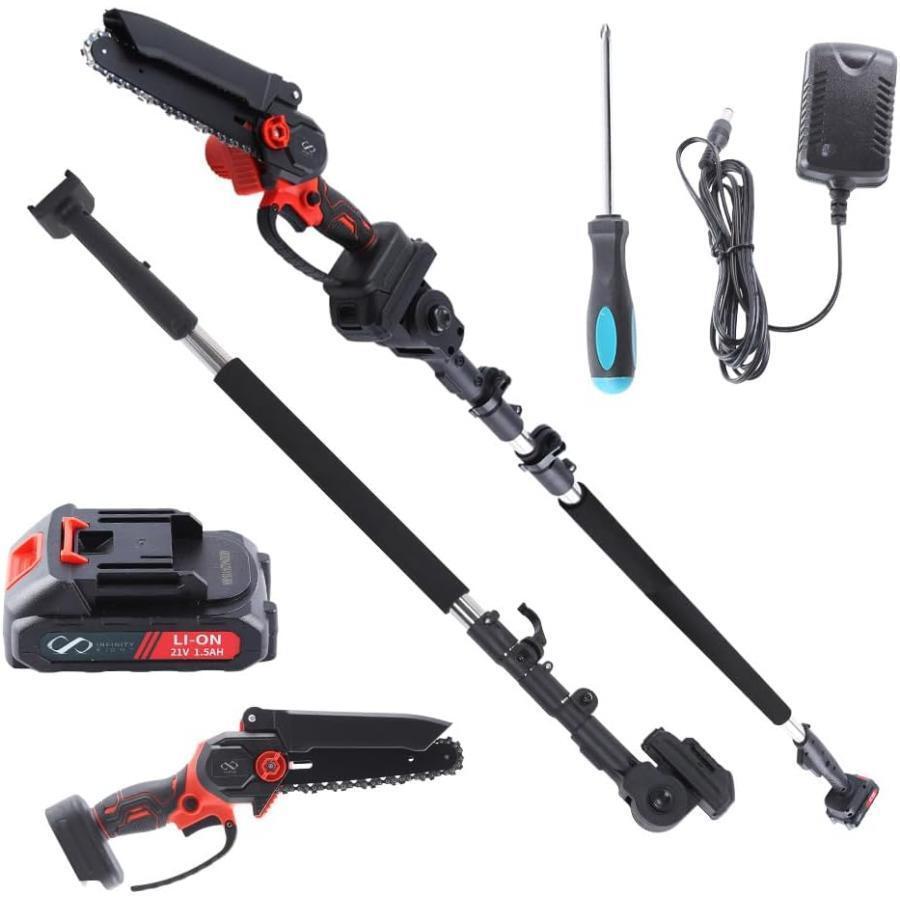 チェーンソー 高枝チェーンソー 延長ポール 1in2 電動 2点セッ 2184拍卖