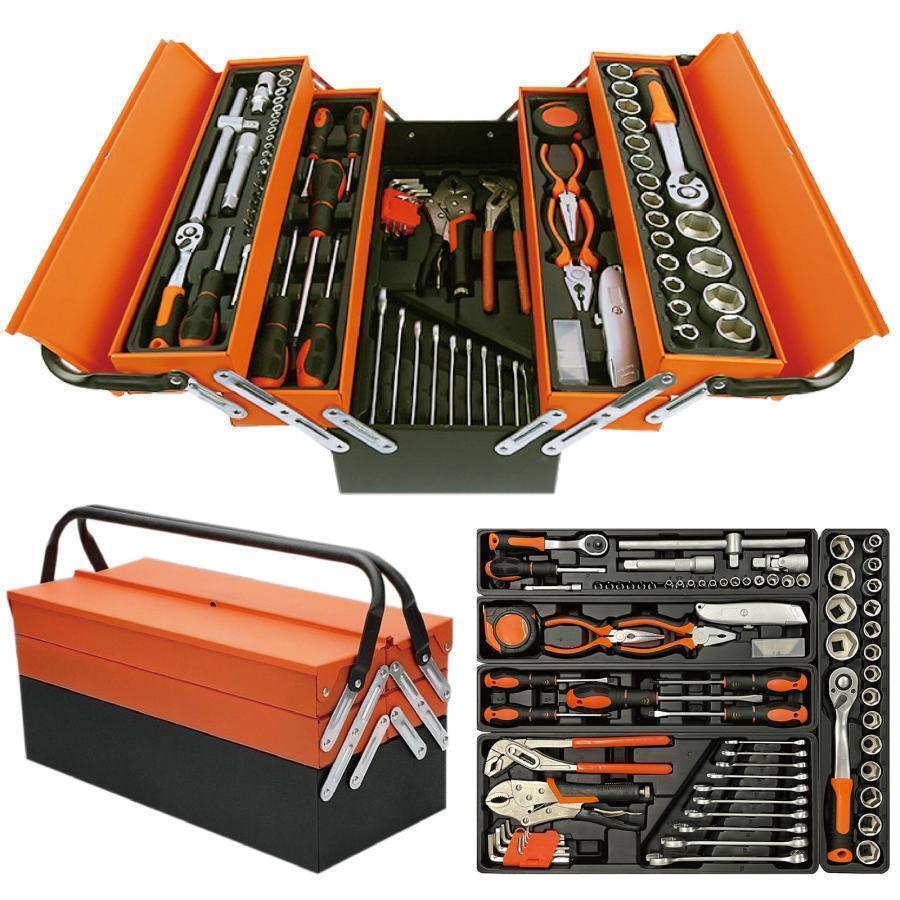 工具セット 85点 自転車用 1240 家庭用 車 バイク ツールセット 工具 ハンドツール ツールボックス 日曜大工拍卖