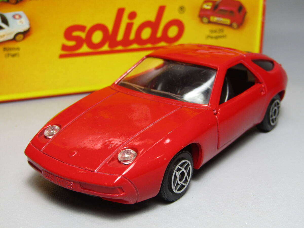 Porsche ポルシェ 928 1/43 仏 Made in France ソリド 当時物 フランス製 RED Solido ヴィンテージ 911 930 914 924 916 Metal RED 赤拍卖