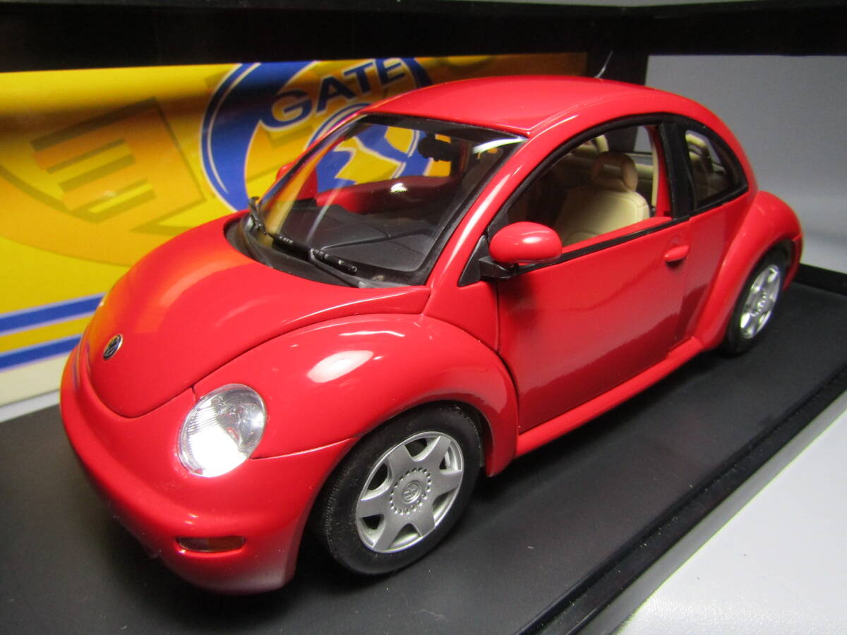 VW フォルクス ワーゲン 1/18 New Beetle ニュー ビートル 1999 Volkswagen RED 赤 GATE 製品 独名車 New Bee ニュービートル拍卖