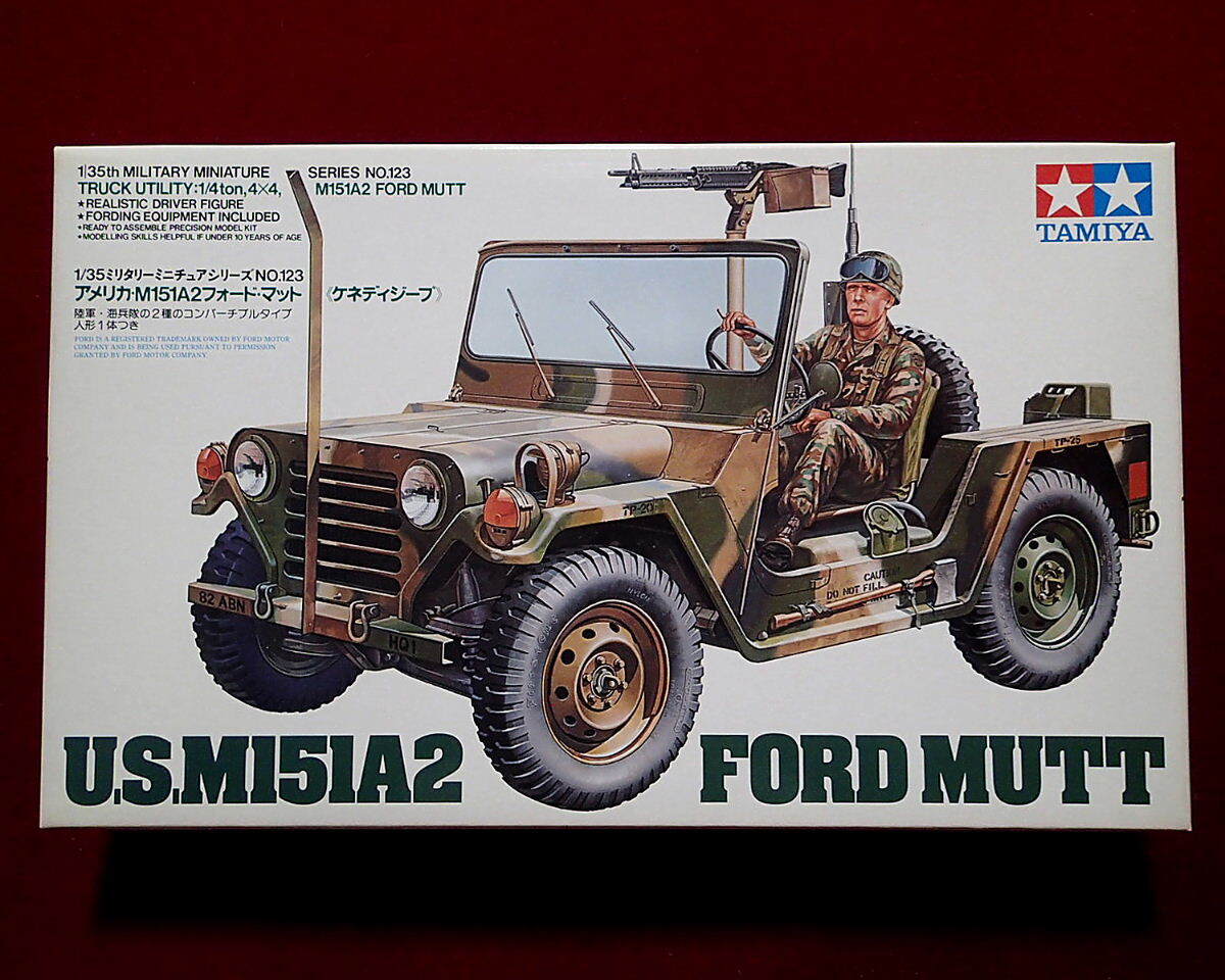 ★タミヤ(35123) 1/35 アメリカ軍 M151A2 フォード・マット(ケネディジ-プ) /ドライバー兵士付(定形外450円他)拍卖