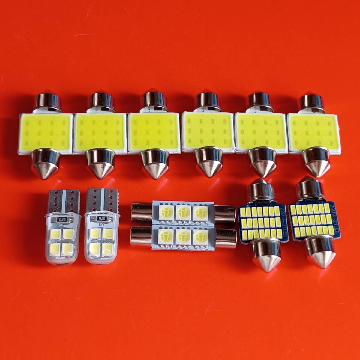 CV2W CV4W CV5W デリカD5 前期 爆光!T10 LED ルームランプ 12点セット ホワイト 三菱 /t31/t28/f3/c8拍卖