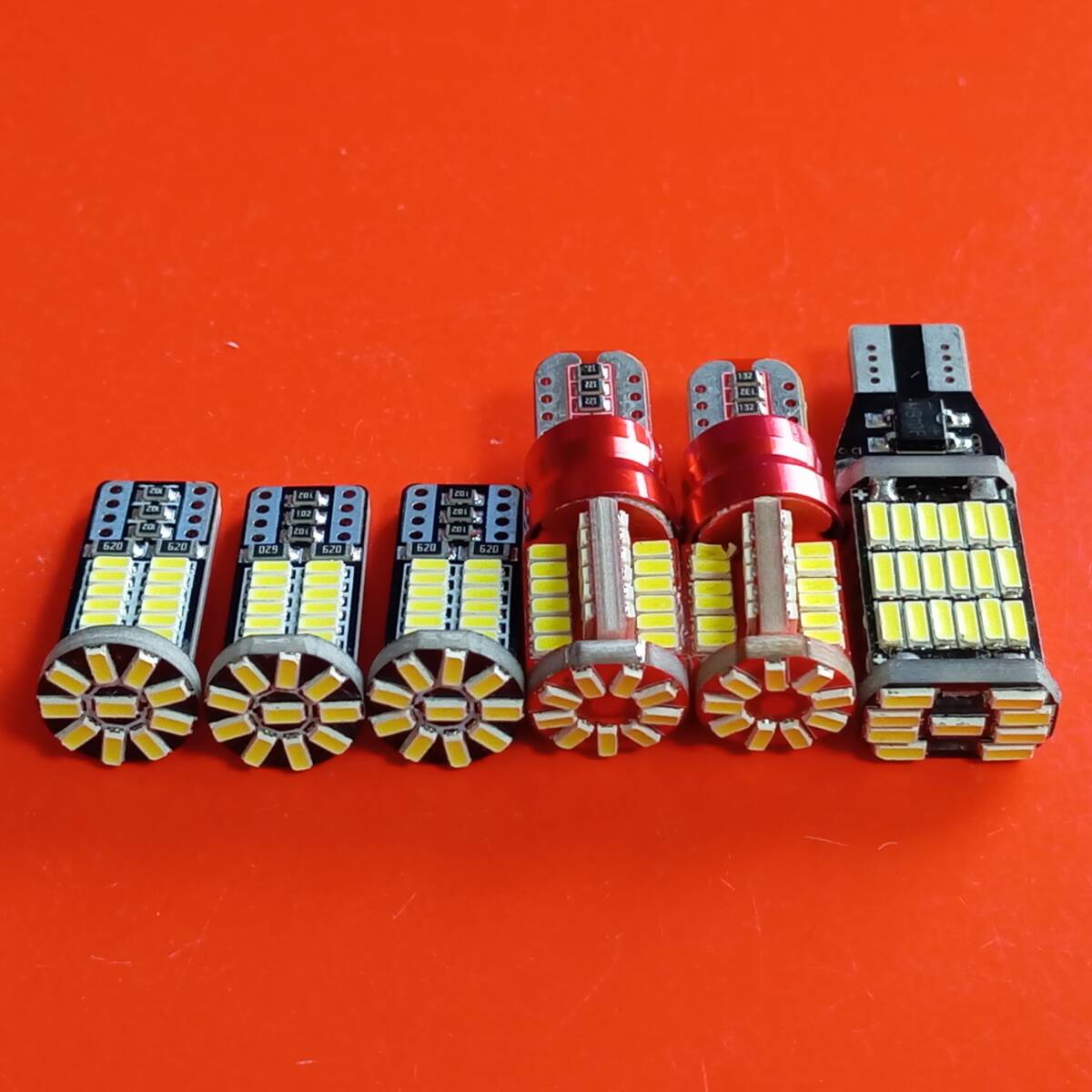 超爆光!スーパーキャリィ DA16T バックランプ ポジション ナンバー灯 T10 LED ルームランプ ホワイト 6個セット スズキ /45/34/57拍卖