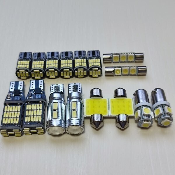 ランドクルーザープラド 120系 超爆光 T10 LED ルームランプ バックランプ ポジション球 16点セット ホワイト トヨタ /45/10/26/b9/t31/f3拍卖