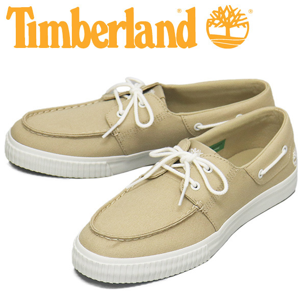 Timberland (ティンバーランド) A67NH MYLO BAY BOAT SHOE マイロベイボートシューズ Light Beige TB506 US8.5-約26.5cm拍卖