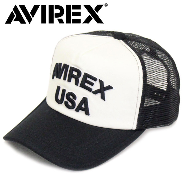 AVIREX (アヴィレックス) AX KING SIZE MESH CAP USA メッシュキャップ ビッグサイズ 01ホワイト拍卖