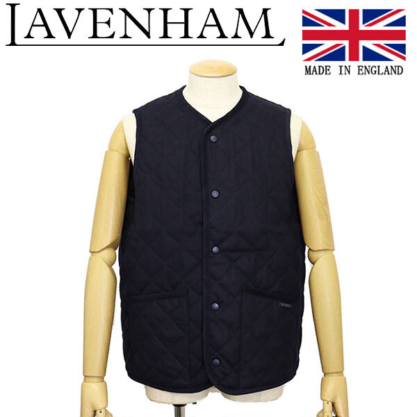 LAVENHAM (ラベンハム) LV6043 WOOL THORNHAM MENS ウール ソーンハム メンズ キルティングベスト G71 DARKNAVY イギリス製 LH013 L拍卖