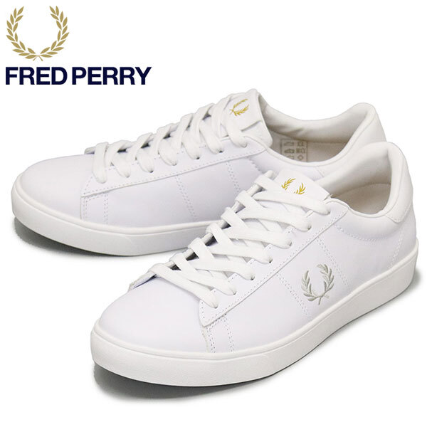 FRED PERRY (フレッドペリー) B4334 SPENCER LEATHER レザーシューズ 200 WHITE FP524 25.0cm拍卖
