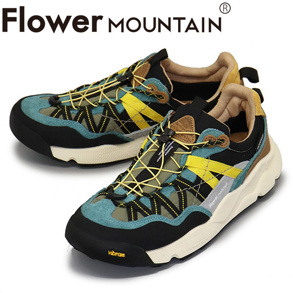 Flower MOUNTAIN(フラワーマウンテン) FM100013 IWANO2 スニーカー Dark gray/Blue FM055 43-約27.5cm拍卖