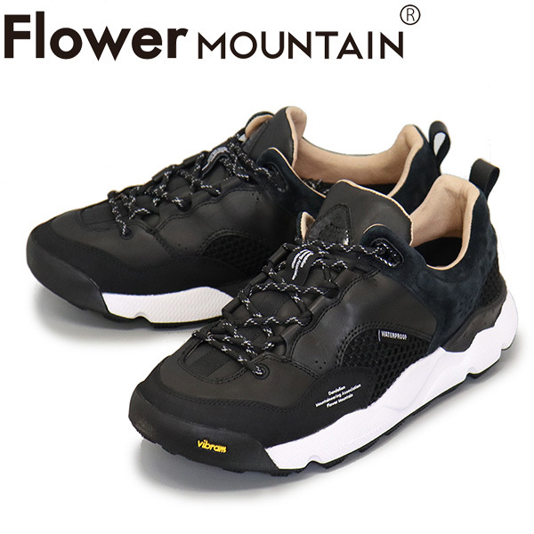 Flower MOUNTAIN(フラワーマウンテン) FM66-1-027 BACK COUNTRY スニーカー Jet Black FM056 42-約26.5cm拍卖
