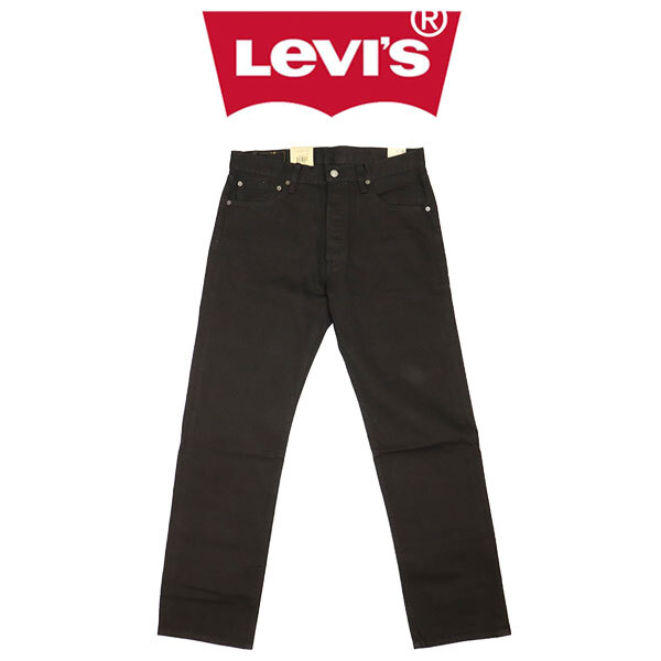 Levi's (リーバイス) ORIGINAL 501-2442 オリジナルフィット ストレッチデニム ストレートレッグ ジーンズ ブラック 34インチ LV047拍卖