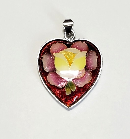 七宝焼き ペンダントトップ レディース アクセサリー 4,2g 美品拍卖