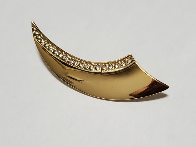 ラインストーン ブローチ ゴールドカラー レディース 8,1g 美品拍卖