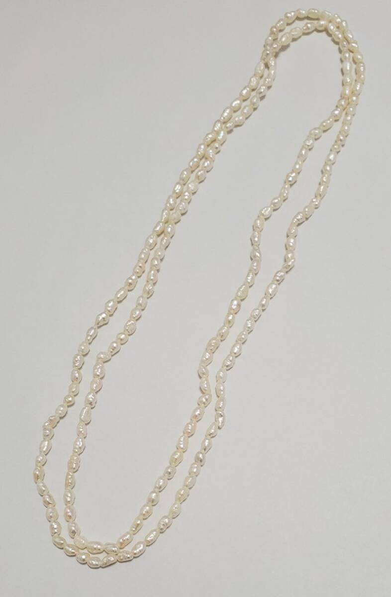 淡水パール ネックレス レディース アクセサリー 14,5g 92㎝ きれいめ拍卖