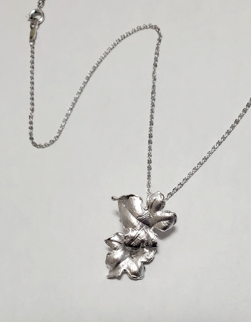 SILVER シルバー刻印 ペンダントトップ ネックレス レディース 40㎝ 6,1g 美品拍卖