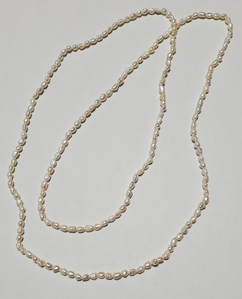本真珠 ネックレス レディース アクセサリー 89㎝ 15,7g 美品拍卖