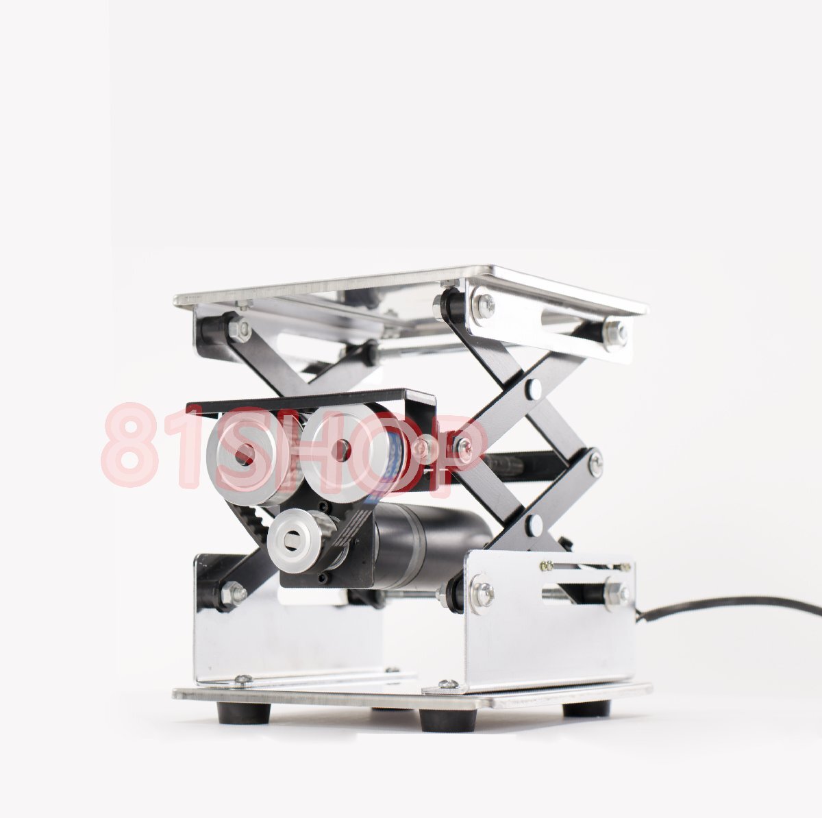 「81SHOP」 リフトテーブル ステンレス昇降台 200*200mm 小型最高307mm 実験室 畳 リフトプラット拍卖