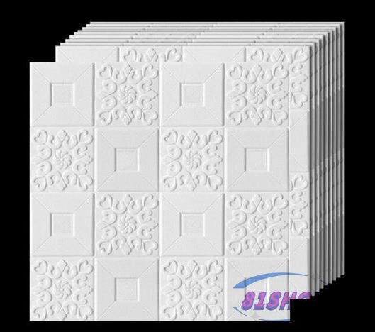 「81SHOP」25枚 70cm×77cm 背景壁 3D立体レンガ模様壁紙 防水 汚い防止 カビ防止 エコ素材拍卖