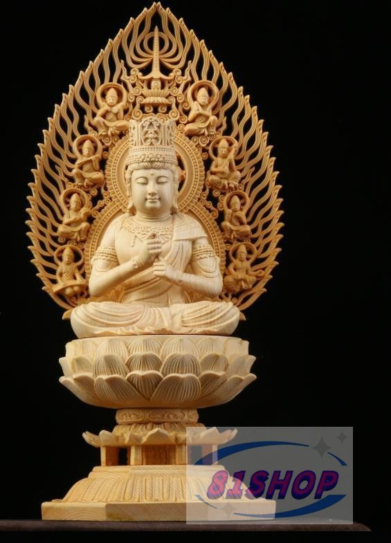 「81SHOP」大日如来座像 精密彫刻 仏像 手彫り 木彫仏像拍卖