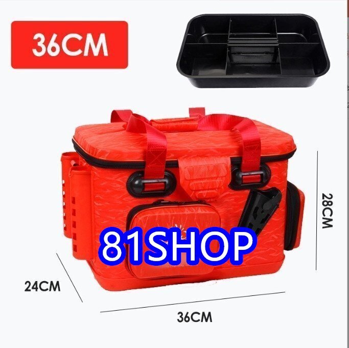 EVA 材質で厚肉に作られたルアーボックス、釣りバケツです。折りたたみ式ではなく、雨水を防ぐことができます拍卖
