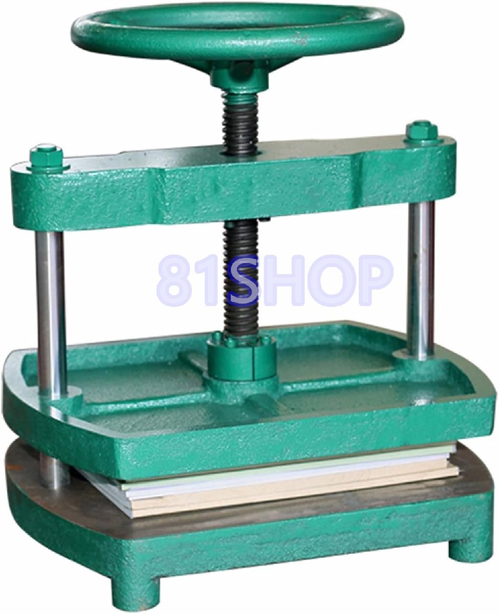 卓上手動プレス機 A4:製本 / 型抜き / 圧着対応、頑丈本体。自炊・レシートアルバム用,紙 / 布 / 厚紙のフラットニングに適拍卖