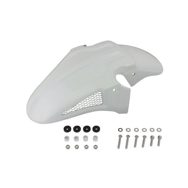 ZRX1200DAEG/ダエグ(ALL) 用 3D-TECH フロントフェンダー ホワイトゲルコート|ポッシュフェイス/POSH拍卖